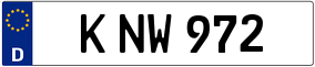 Trailer License Plate